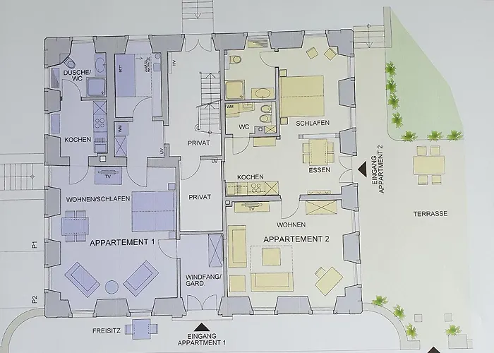 Апартаменты Ehem. Sommerresidenz Von Fuerst Friedrich Iii. App.1 Und App.2 Kirn